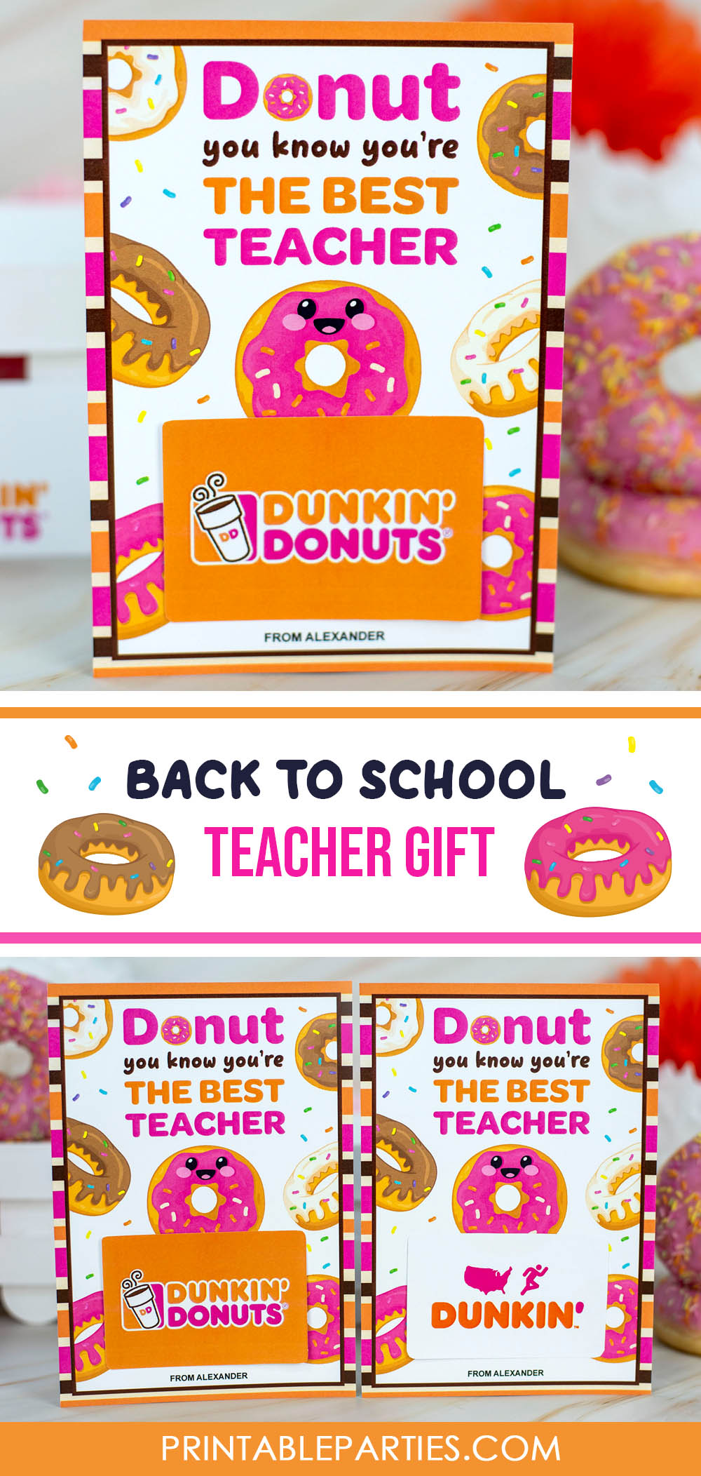 printable donut gift card holder printable donut gift card holder
